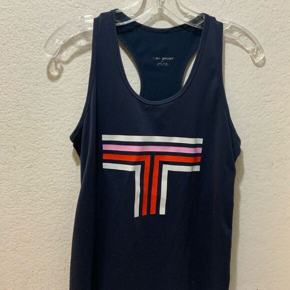 Tory Burch Sport GRAPHIC T MESH-BACK TANK - Picture 2 of 7